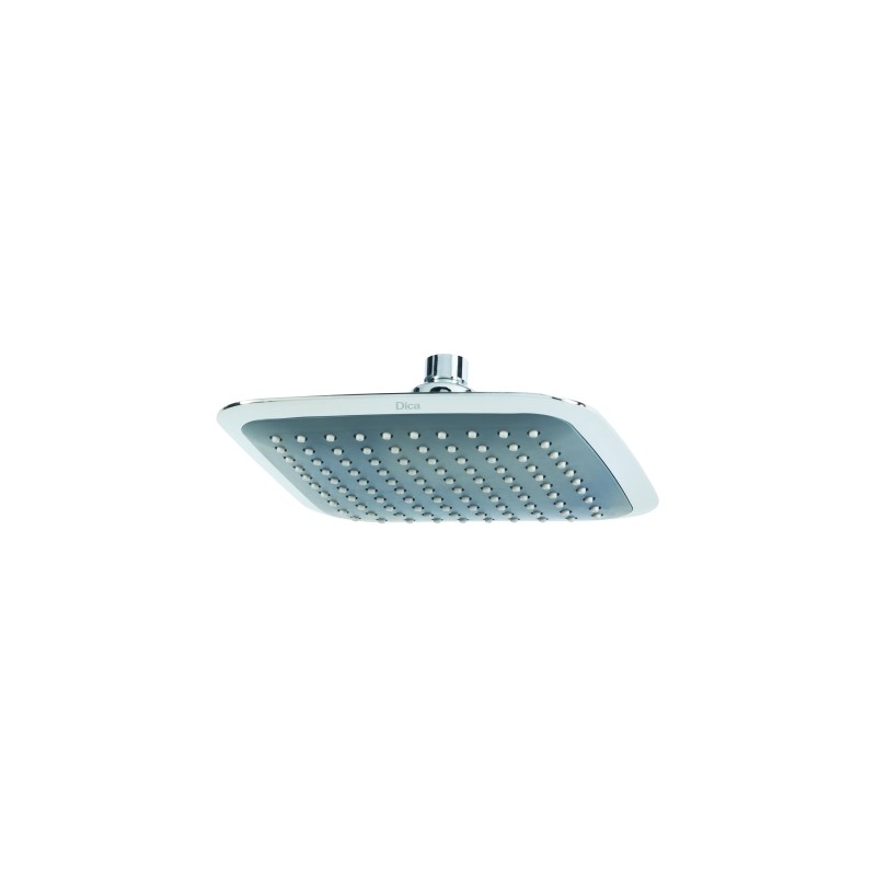 REGADERA DICA S/BRAZO Y CHAPETON PLATO CUADRADO 8? CROMO ECO.