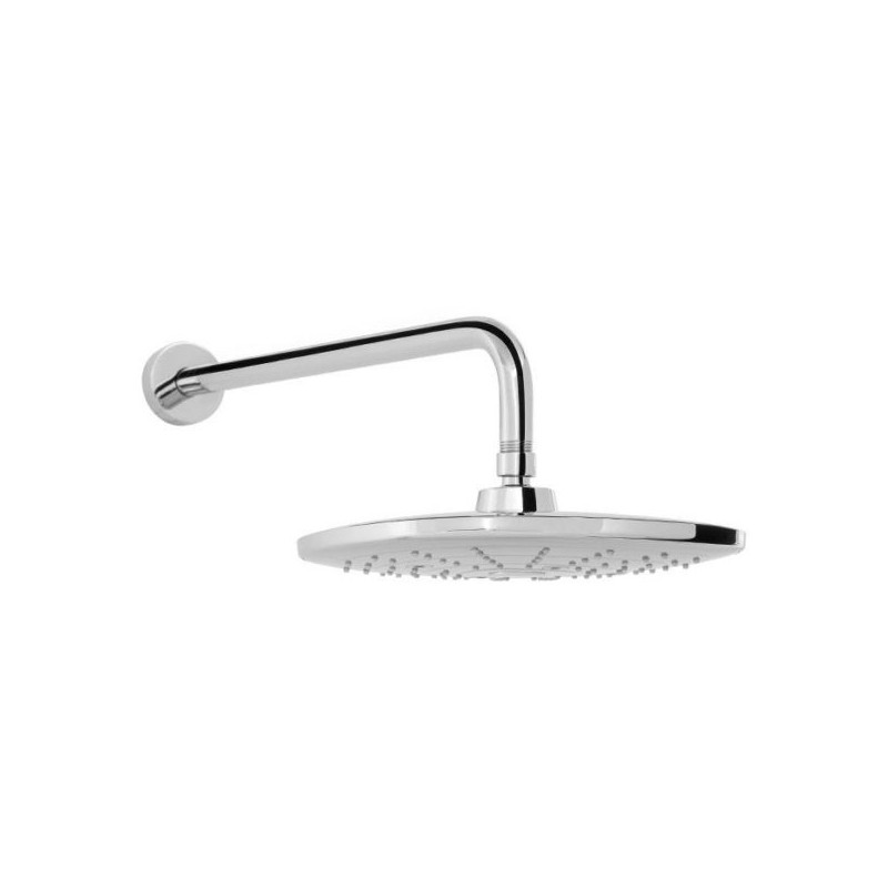 REGADERA HELVEX C/BRAZO Y CHAPETON SWITCH CUADRADA PLATO 10? CROMO