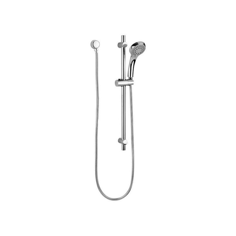 REGADERA HELVEX MANUAL ALTURA DESLIZABLE MULTICHORRO (5) CROMO.