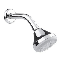REGADERA URREA C/BRAZO Y CHAPETON  REDONDA CROMO