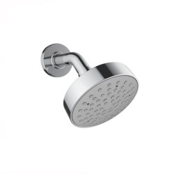 REGADERA URREA C/BRAZO Y CHAPETON REDONDA 10CM CROMO