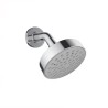 REGADERA URREA C/BRAZO Y CHAPETON REDONDA 10CM CROMO
