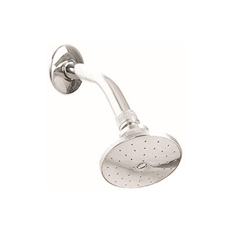 REGADERA URREA C/BRAZO Y CHAPETON REDONDA CROMO