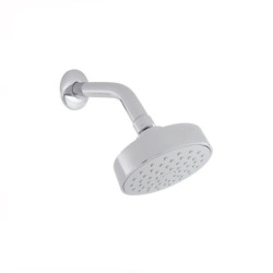 REGADERA URREA C/BRAZO Y CHAPETON REDONDA CROMO 10.5 CM