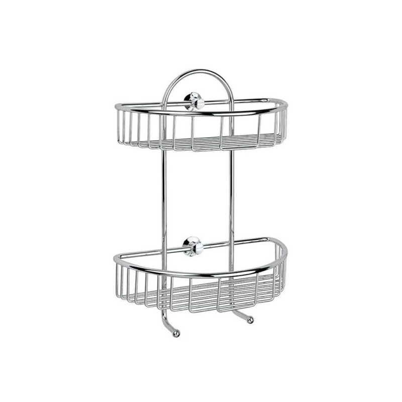 REPISA HELVEX DE REJILLA SEMICIRCULAR DOBLE CROMO