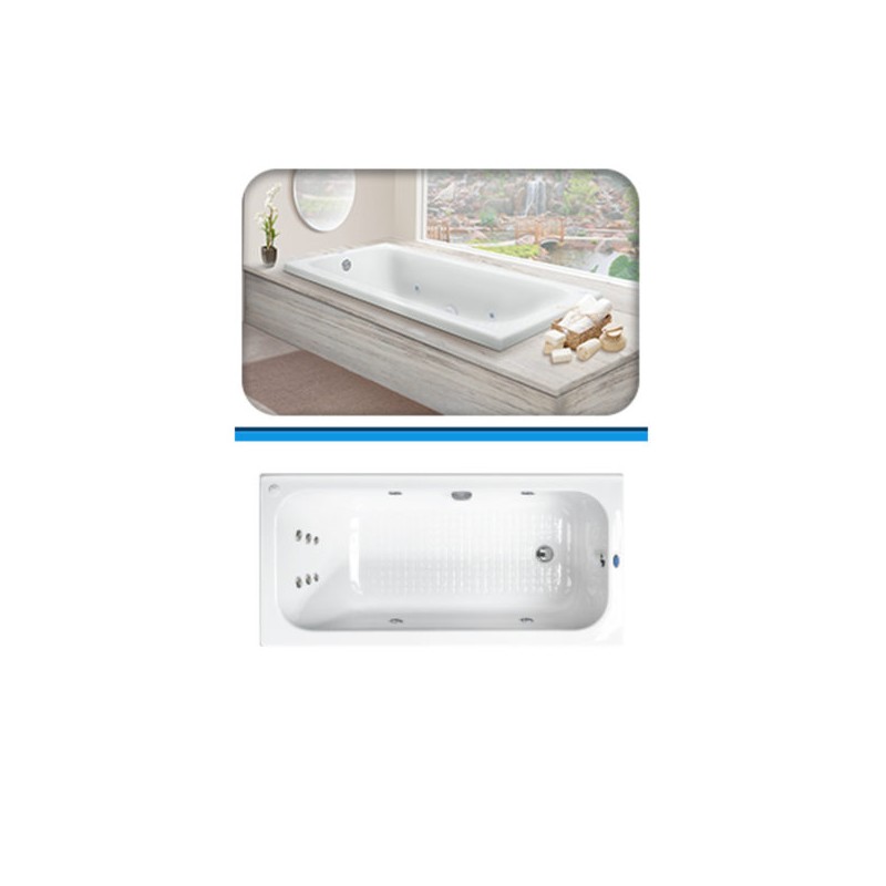 TINA FORMACRYL C/EQU. MOD. I  160X76X43.5 PZA