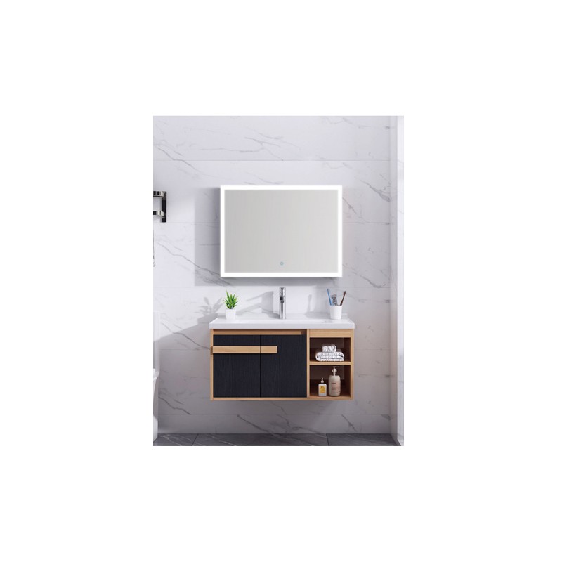 TOCADOR MACHEN C/MONOM/CONTRA Y ESPEJO TOPACIO 80x48x44.5CM