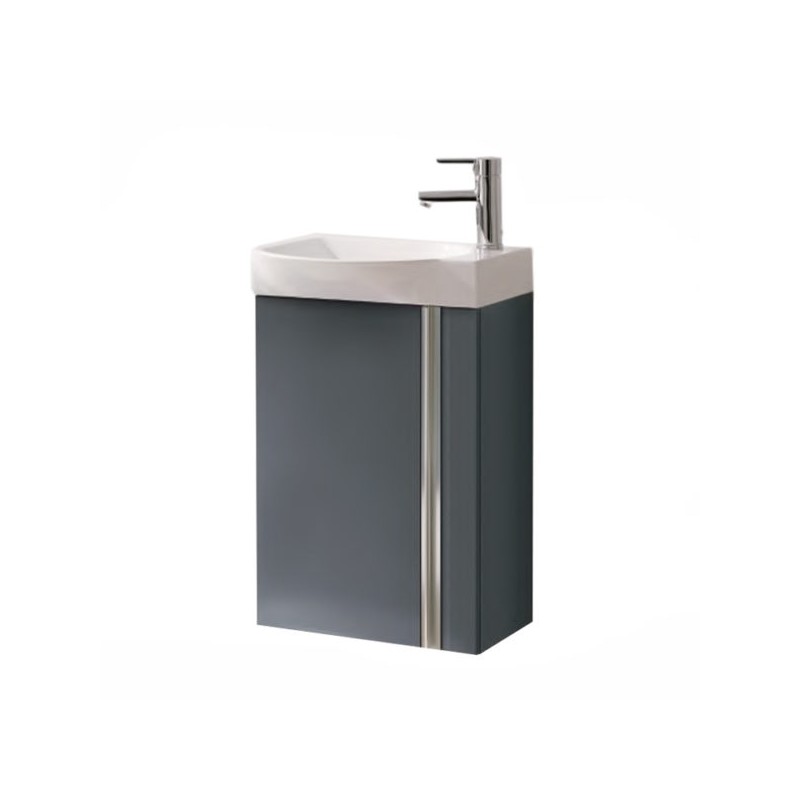 TOCADOR ROYOMEX ELEGANCE 45X25X60 CM LACADO BRILLO GRIS S/ESPEJO