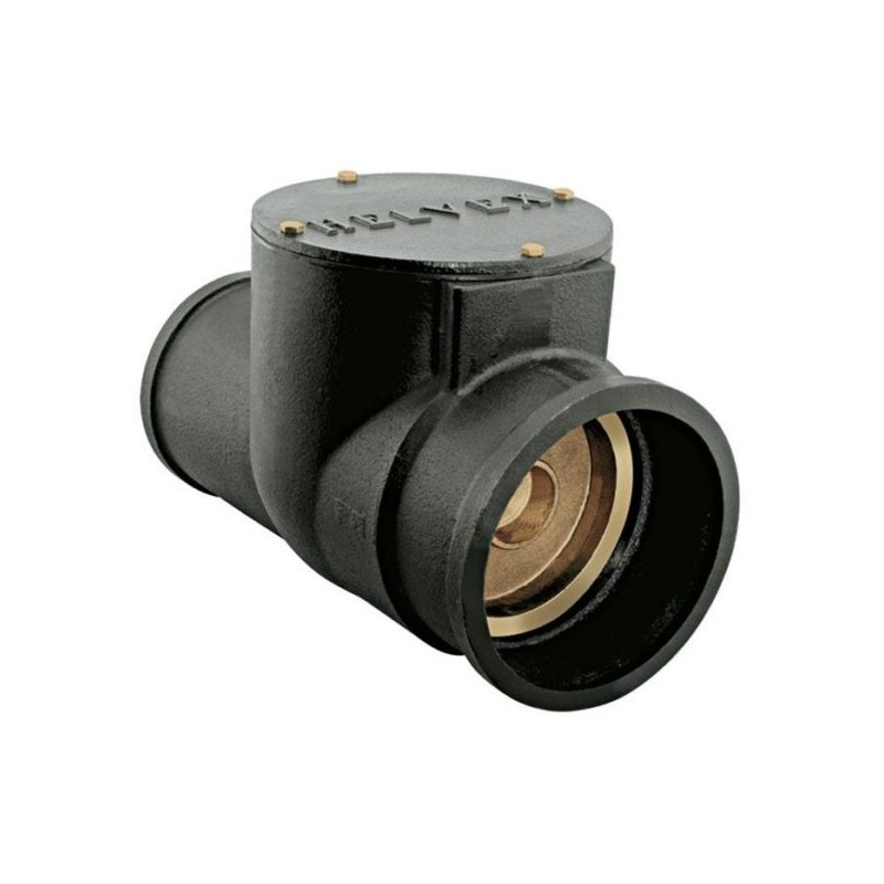 VALVULA HELVEX DE DRENAJE ANTIRRETORNO P/TUBO DE 153MM C/COMP. LATON